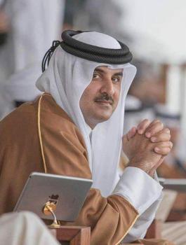 امير قطر والرئيس الايطالي 