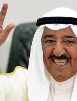 امير الكويت يهنئ امير قطر بالفوز على الامارات 