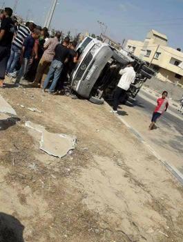 وفاة مواطنة بحادث سير جنوب قطاع غزة 