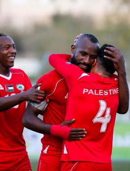 منتخب فلسطين امام لبنان 