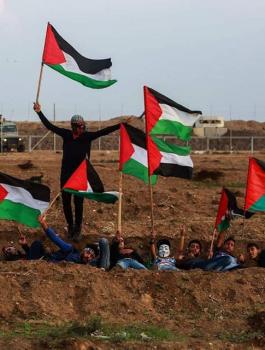 اصابات في مسيرات العودة بغزة 