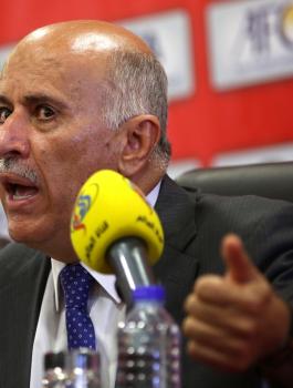 جبريل الرجوب ونتنياهو 