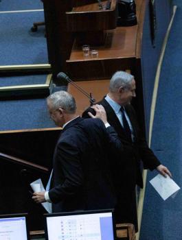 نتنياعو وغانتس 