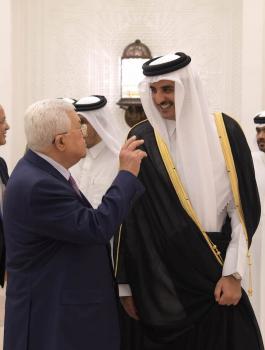 الرئيس وامير قطر 