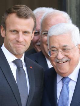 اسرائيل وعباس وماكرون 
