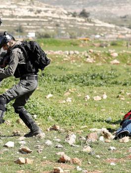 مواجهات على المدخل الشمالي لمدينة البيرة 