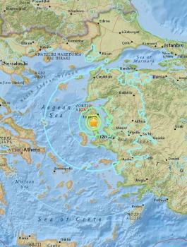 زلزال في ازمير 