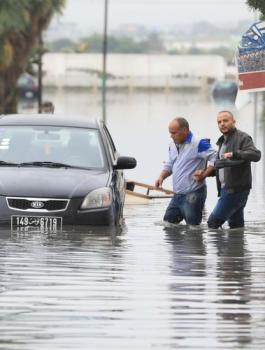 فيضانات تونس 