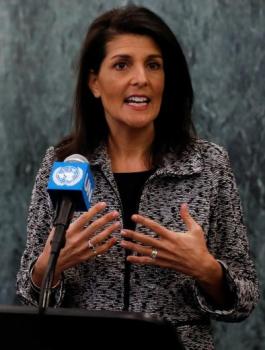 السفيرة الامريكية في الامم المتحدة 