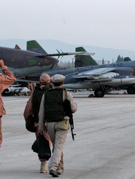 قصف يستهدف قاعدة عسكرية روسية في سوريا 