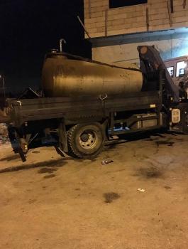 إغلاق محطة محروقات عشوائية في إحدى قرى رام الله