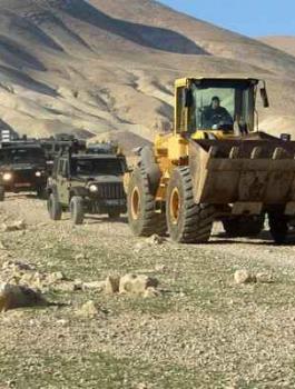 طرد عائلات فلسطينية من منازلها في الاغوار 