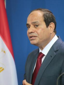 الرئيس الاسرائيلي والسيسي 