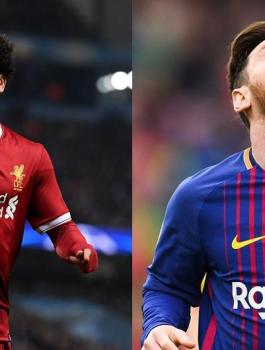 ميسي يطلب من إدارة برشلونة التعاقد مع محمد صلاح