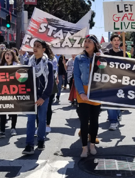 وقفة تضامنية مع فلسطين في سان فرانسيكيو 