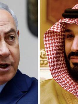 نتنياهو وترامب والامير محمد بن سلمان 