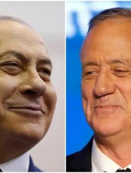 غانتس ونتنياهو 