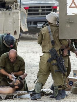 اصابة جندي اسرائيلي في غزة 
