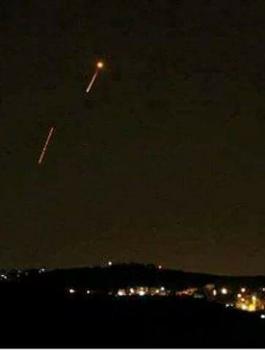 صواريخ اسرائيلية في اربد 