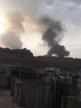 قصف التحالف العربي على مدينة الحديدة 