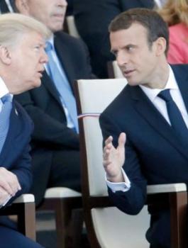 ترامب وماكرون يبحثان الأوضاع في سوريا والشرق الأوسط 