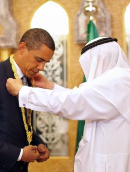 اوباما والملك السعودي عبد الله