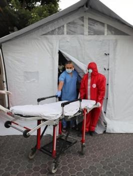 وفيات بكورونا في غزة