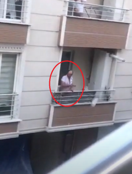 القاء من الشرفة