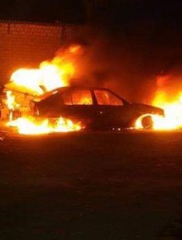 حرق مركبات في ترمسعيا