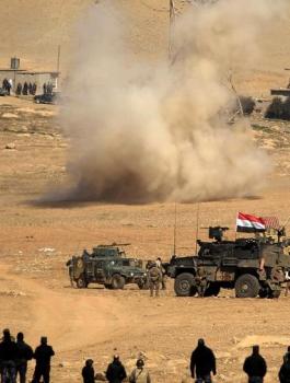 قصف يستهدف الحشد الشعبي العراقي