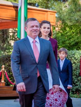 غانتس والملك الاردني