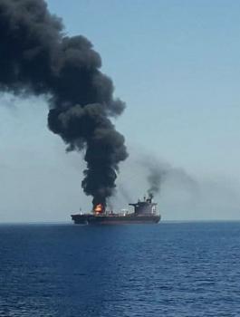 استهداف السفينة الاسرائيلية في بحر عمان