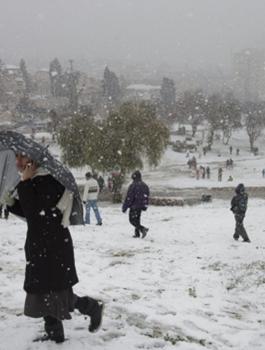 الامطار والثلوج في فلسطين