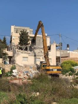 هدم في الضفة الغربية