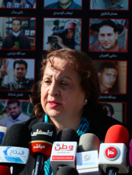 مي كيلة واهالي الاسرى