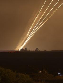 اطلاق صواريخ من قطاع غزة صوب اشكول