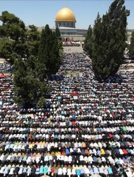 صلاة الجمعة في المسجد الاقصى