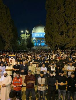 صلاة التراويح في الاقصى