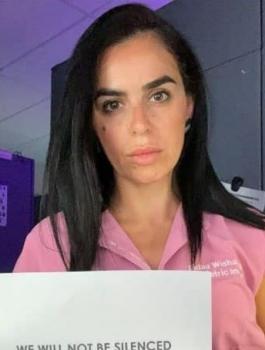 مستشفى امريكي وطبيبة من غزة