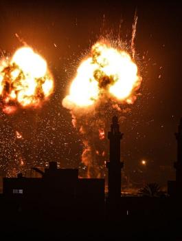 قصف اسرائيلي على غزة