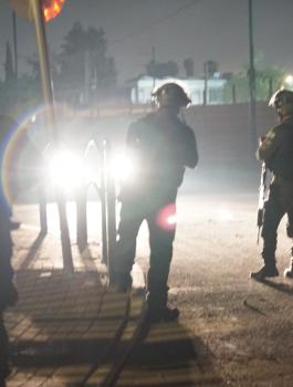 اشتباك مسلح بين الجيش الاسرائيلي  والامن الفلسطيني في جنين