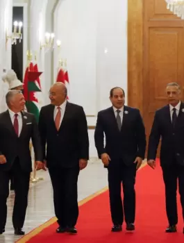 العراق ومصر والاردن وفلسطين