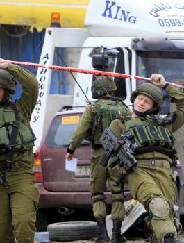 اطلاق النار على فتاة فلسطينية في حزما