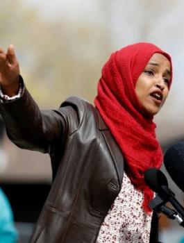 رئيسة مجلس النواب والهان عمر