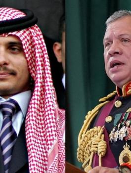 الملك عبد الله والامير حمزة