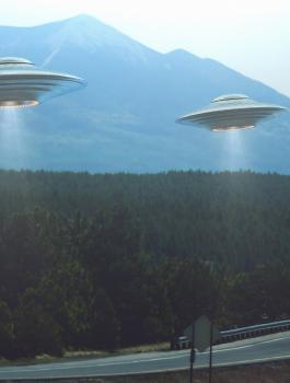 الاطباق الطائرة واميركا