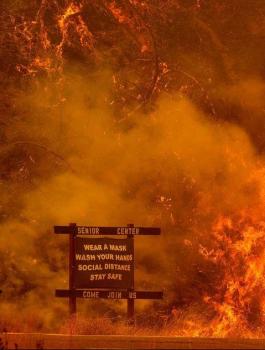 حرائق في اميركا وكندا