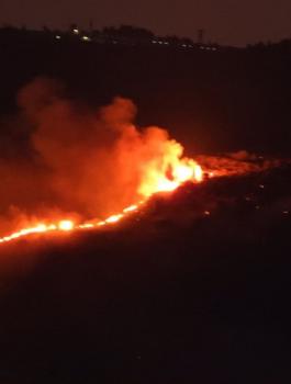 النيران في كريات شمونة