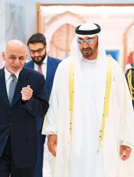 الرئيس الافغاني في الامارات