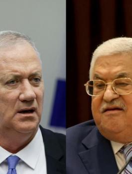 المنسق الاسرائيلي وعباس وغانتس